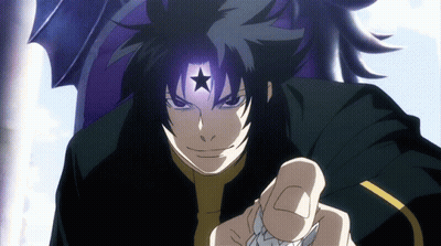 Man With Purple Star On Forehead GIF