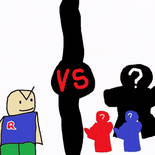 Man With Question Mark And Red Question Mark With VS GIF
