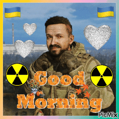 Man With Radioactive Symbol Good Morning GIF