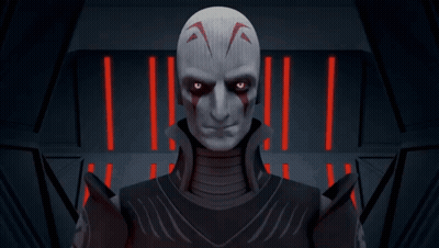 Man With Red Eyes Holding Red Lightsaber GIF