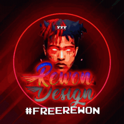 Man With Red Eyes Rewon Design GIF