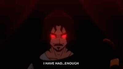 Man With Red Eyes Saying I Have Had Enough GIF