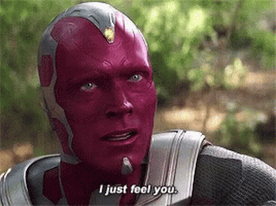 Man With Red Face Saying I Just Feel You GIF