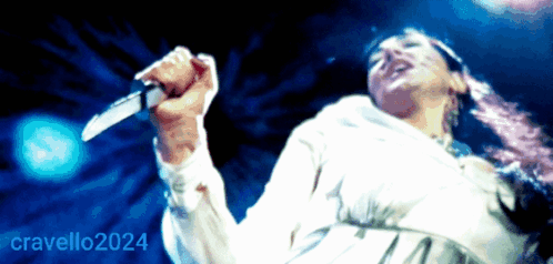 Man With Red Hair And Striped Face GIF