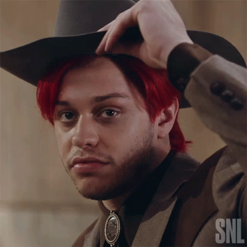 Man With Red Hair Wearing Cowboy Hat GIF