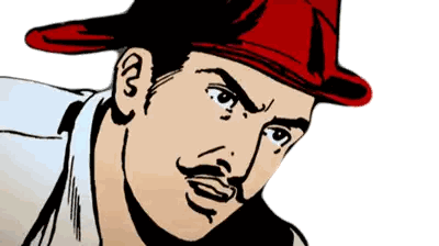 Man With Red Hat Sticker