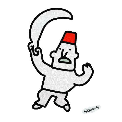 Man With Red Hat Luisricardo Sticker