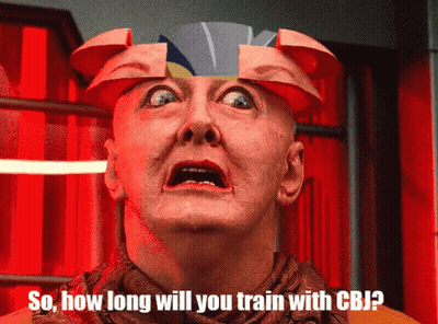 Man With Red Head Saying So How Long Will You Train With CBJ GIF