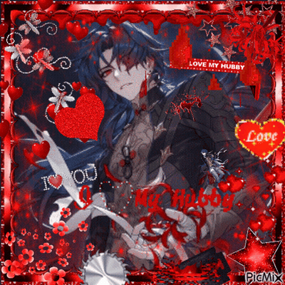Man With Red Heart Saying Love GIF