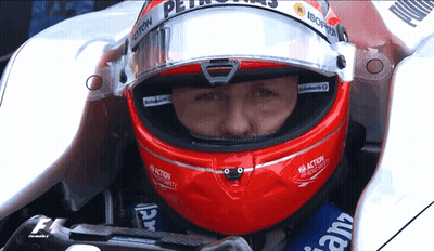 Man With Red Helmet Petronas GIF