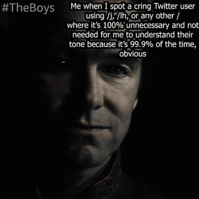 Man With Red Lights From Eyes #Theboys GIF