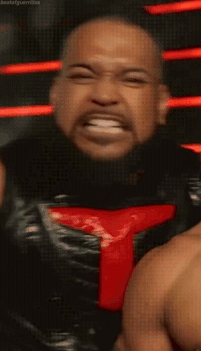 Man With Red T Making Funny Face GIF
