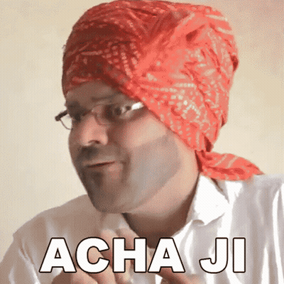 Man With Red Turban And Glasses Acha Ji GIF