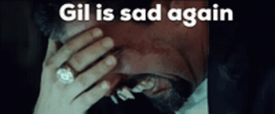 Man With Ring Covering Face Woman Holding Hand GIF