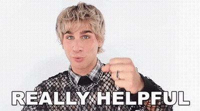 Man With Ring Pointing At Camera Saying Really Helpful GIF