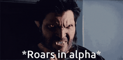 Man With Roars In Alpha GIF