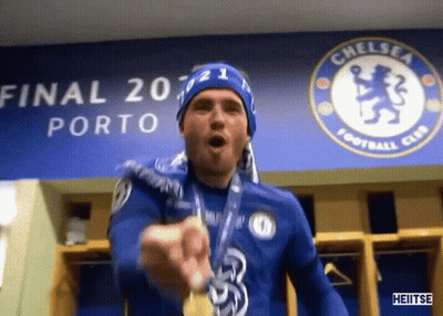 Man With Scarf And Medal At Final 20 Porto Sign GIF