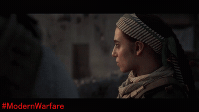 Man With Scarf And Modern Warfare GIF