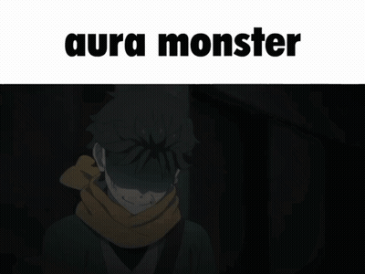 Man With Scarf Aura Monster GIF