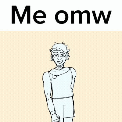 Man With Scarf Me Omw GIF