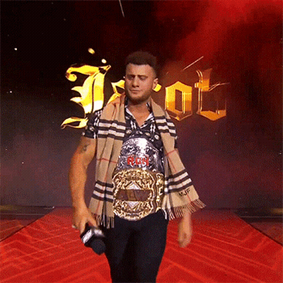 Man With Scarf On Red Carpet Holding Microphone GIF