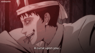 Man With Scarf Saying Curse GIF