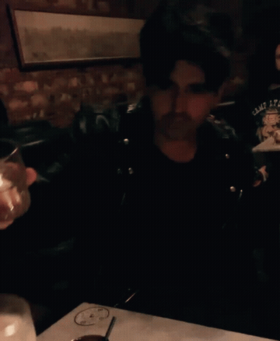 Man With Scarf Saying TMS GIF