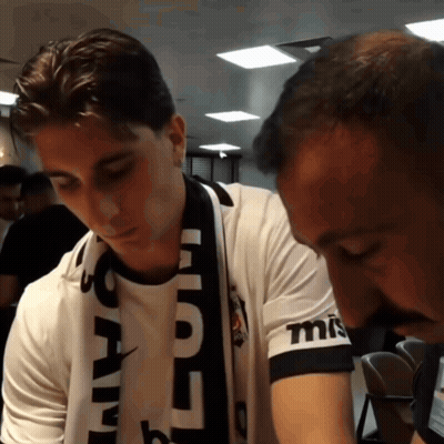 Man With Scarf Saying TMS GIF