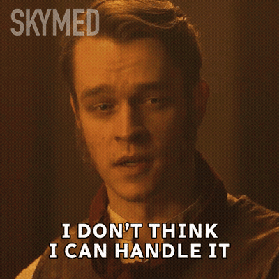 Man With Scarf Says I Don't Think I Can Handle It GIF