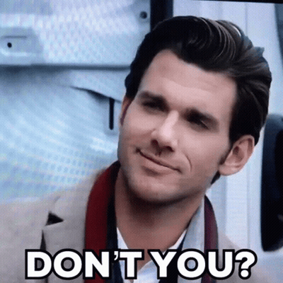 Man With Scarf Smiling Says Don't You GIF