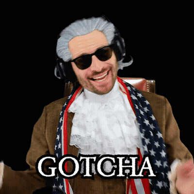 Man With Scarf Wearing Gotcha GIF