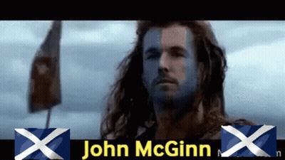 Man With Scottish Flag On Face John McGinn GIF