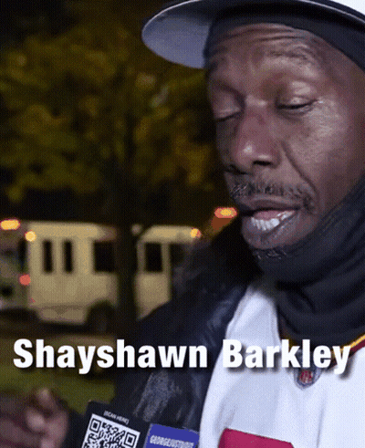 Man With Shayshawn Barkley Written On Face GIF