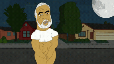 Man With Shield On Eyes When SSHld Starts Mooning GIF