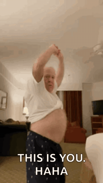 Man With Shirt Off Says This Is You Haha GIF