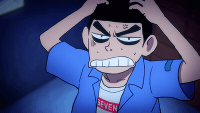 Man with Shirt Saying Seven