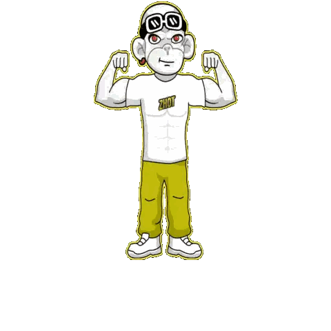Man With Shirt Saying Ziot Sticker