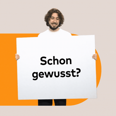 Man With Sign Schon Gewusst GIF