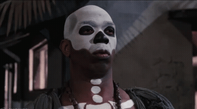 Man With Skull Face Paint GIF