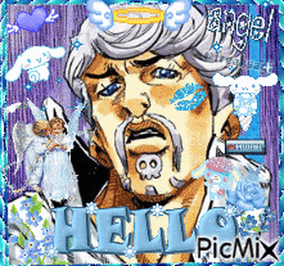 Man With Skull On Face Saying Hello Picmix GIF