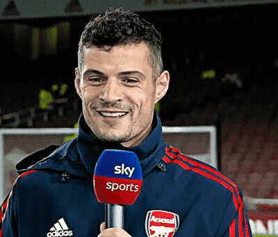 Man With Sky Sports Microphone GIF