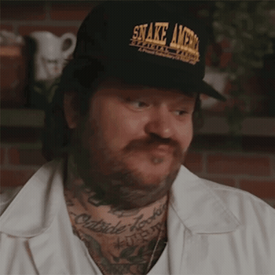 Man With Snake Avenue Hat GIF