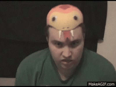 Man With Snake Mask GIF
