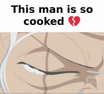 Man With So Cooked Text GIF