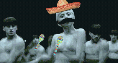 Man With Sombrero And Mustache GIF