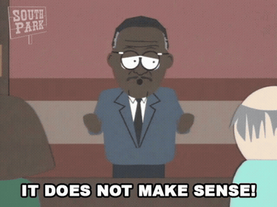 Man With South Park Sign GIF