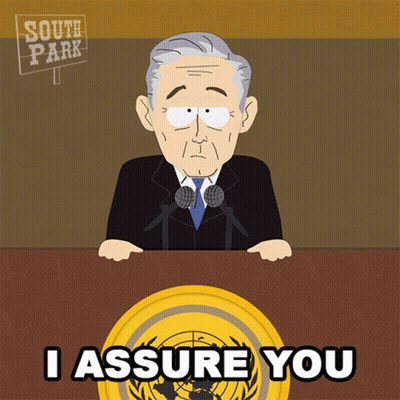 Man With South Park Sign GIF
