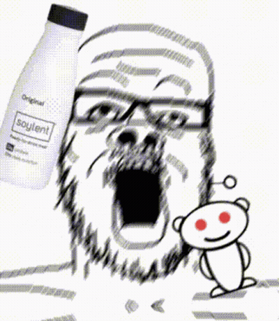 Man With Soylent Bottle GIF