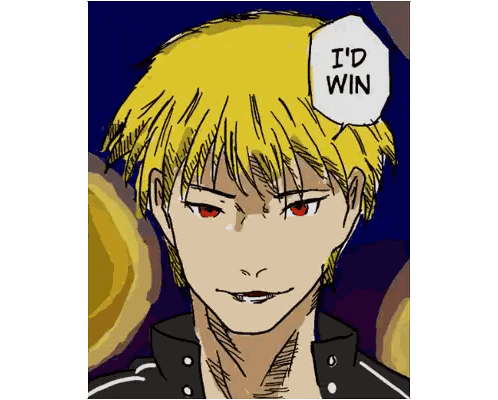 Man With Speech Bubble I'd Win Sticker