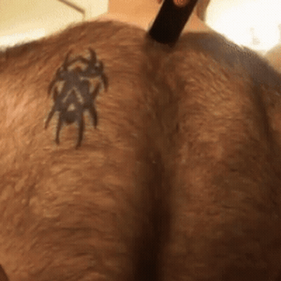 Man With Spider Tattoo On Back GIF